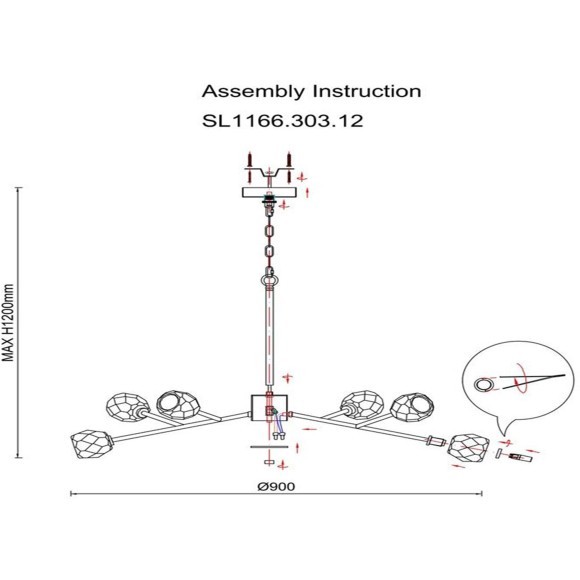 SL1166.303.12 Светильник подвесной ST-Luce Латунь/Прозрачный G9 LED 12*5W ROMANO SL1166.303.12 Светильник подвесной ST-Luce Латунь/Прозрачный G9 LED 12*5W ROMANO