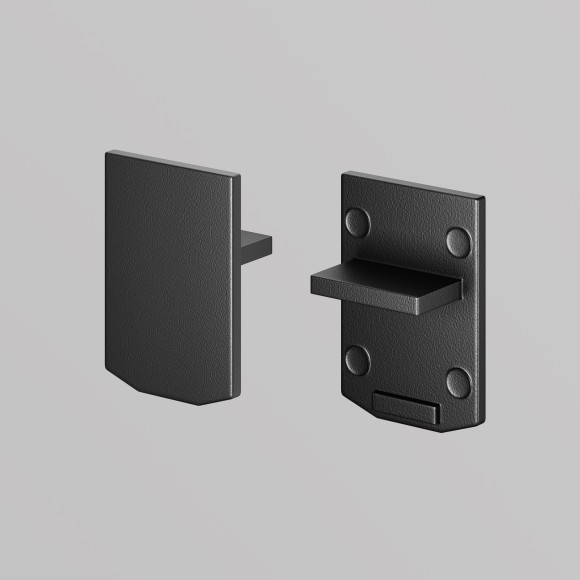 Комплект из 2 боковых заглушек для всех шинопроводов Maytoni Levity TRA184EC-1B Комплект из 2 боковых заглушек для всех шинопроводов Maytoni Levity TRA184EC-1B