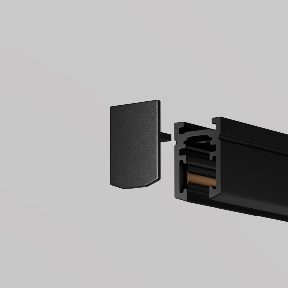 Комплект из 2 боковых заглушек для всех шинопроводов Maytoni Levity TRA184EC-1B Комплект из 2 боковых заглушек для всех шинопроводов Maytoni Levity TRA184EC-1B