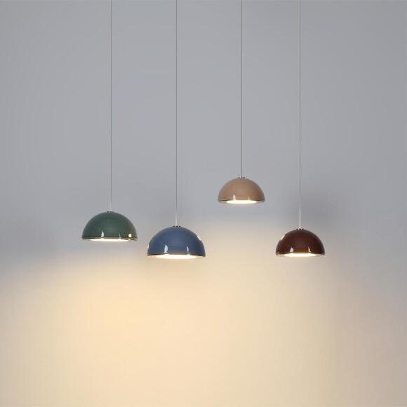 Odeon Light LULU 5452/6L Декоративный светодиодный подвесной светильник с зеленым керамическим плафоном и бронзовым основанием 6W 3000K CRI80 550Лм