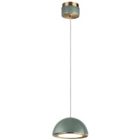 Odeon Light LULU 5452/6L Декоративный светодиодный подвесной светильник с зеленым керамическим плафоном и бронзовым основанием 6W 3000K CRI80 550Лм