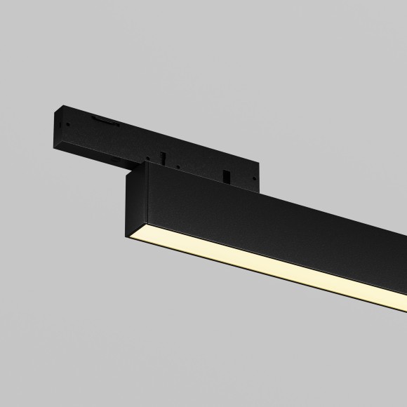 TR192-1-12W2.7K-B Ультратонкий трековый диммируемый по TRIAC 0/1-10V магнитный светодиодный светильник Maytoni Levity CRI90+ 2700К 330Лм 100° 12Вт
