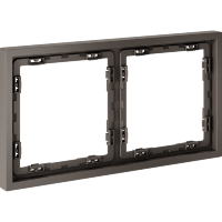 Рамка пластиковая VOLTUM S70 на 2 пост, (капучино)