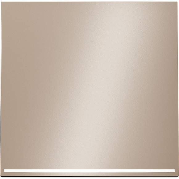 Клавиша для выключателя/переключателя одноклавишного с подсветкой, S70 Metal (платина)