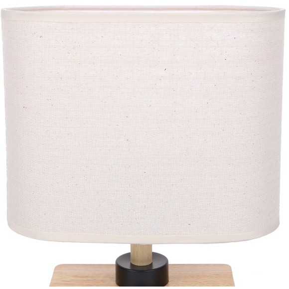 8205/1T COUNTY LN25 светлое дерево/бежевый, дерево/текстиль Настольная лампа E27 1*60W 220V MADERANA