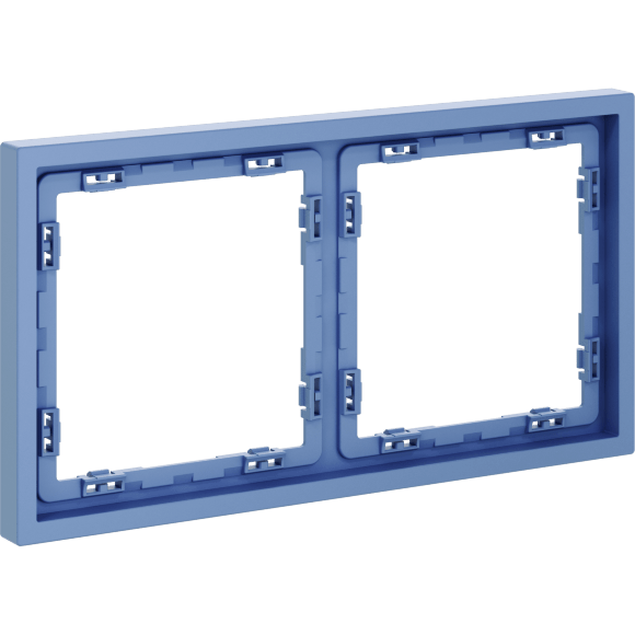 Рамка пластиковая VOLTUM S70 на 2 поста, (деним)