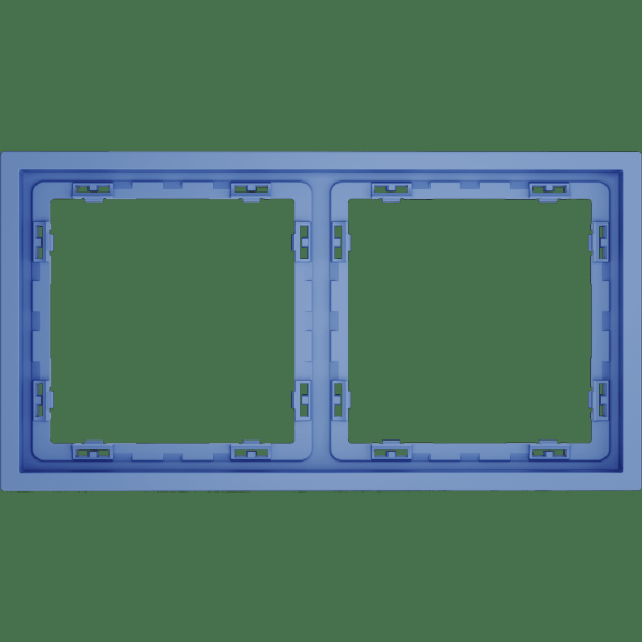 Рамка пластиковая VOLTUM S70 на 2 поста, (деним)