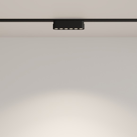 TR082-1-6W4K-M-B Трековый магнитный светодиодный светильник Maytoni Radity 48V CRI90+ 4000К 700Лм 36° 6Вт