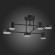 SLE201042-06 Светильник потолочный Черный/Черный LED 6*7W 4000K NOBEL