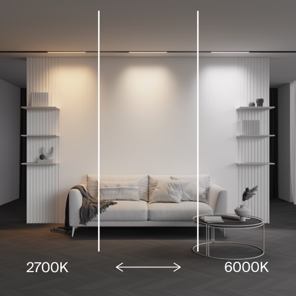 Maytoni EXILITY X TR240-4-12WTW-DSZ-B Трековый линейный светодиодный черный магнитный SMART светильник длиной 75см, полное управление по Zigbee 3.0, LED 12Вт 2700-6000K 690Лм CRI90 120° IP20 48В