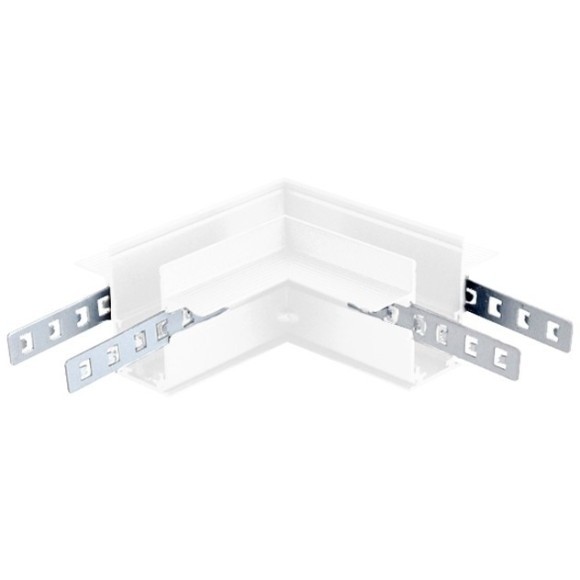 Соединитель угловой для встр. в ГКЛ 9мм шинопровода Space 48V Crystallux CLT 0.223 01 WH