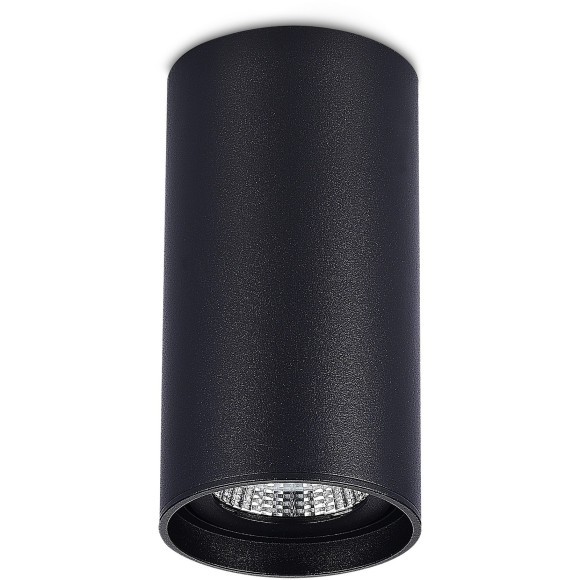 ST157.442.15 Светильник потолочный Черный LED 1*15W 4000K 1 200Lm Ra90 60° IP44 D75xH140 220-265V Накладные светильники
