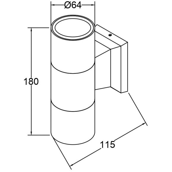 Настенный светильник (бра) Outdoor O574WL-02W