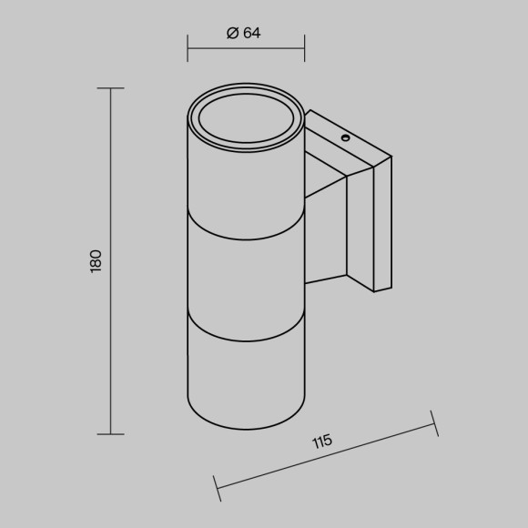 Настенный светильник (бра) Outdoor O574WL-02W
