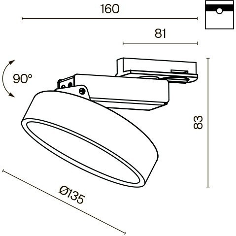 Однофазный двужильный светодиодный трековый светильник Maytoni Unity TR043-1-12W4K-B Zon 4000К 840Лм CRI85+ 110° 12Вт Однофазный двужильный светодиодный трековый светильник Maytoni Unity TR043-1-12W4K-B Zon 4000К 840Лм CRI85+ 110° 12Вт