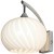 SY101027 Lussole CESANO Настенное бра хром с белым стеклянным плафоном, E27, 1 x 60 Вт, IP20