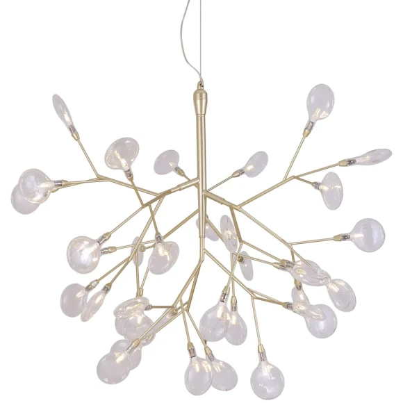 Светильник подвесной Crystal Lux EVITA SP36 GOLD/TRANSPARENT