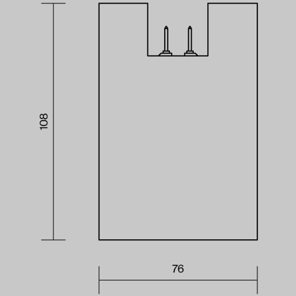 Уличный трековый светильник Outdoor O-TR01-2-S-16WB3K