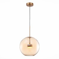 SL1133.323.01 Светильник подвесной ST-Luce Латунь/Коньячный LED 1*10W 3000K BOPONE