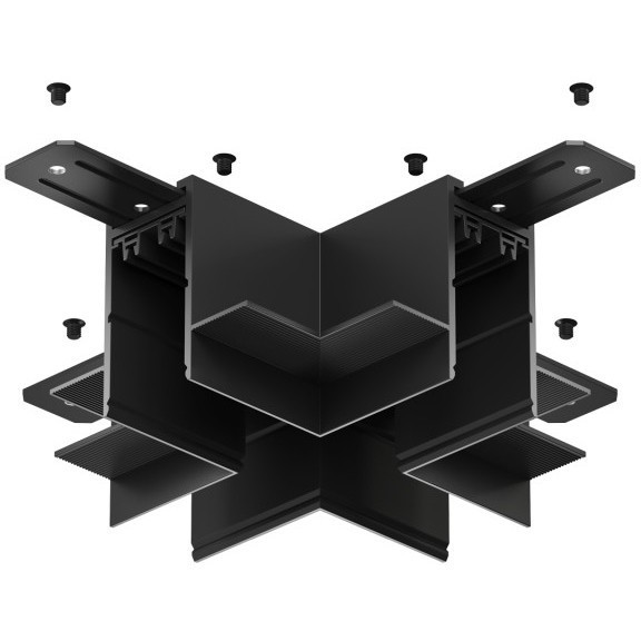 Соединитель X-образный для шинопровода в ГКЛ 12.5мм Smart 220V Denkirs TR2114-BK