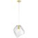 Светильник подвесной Crystal Lux NUESTRO SP1 GOLD/TRANSPARENT
