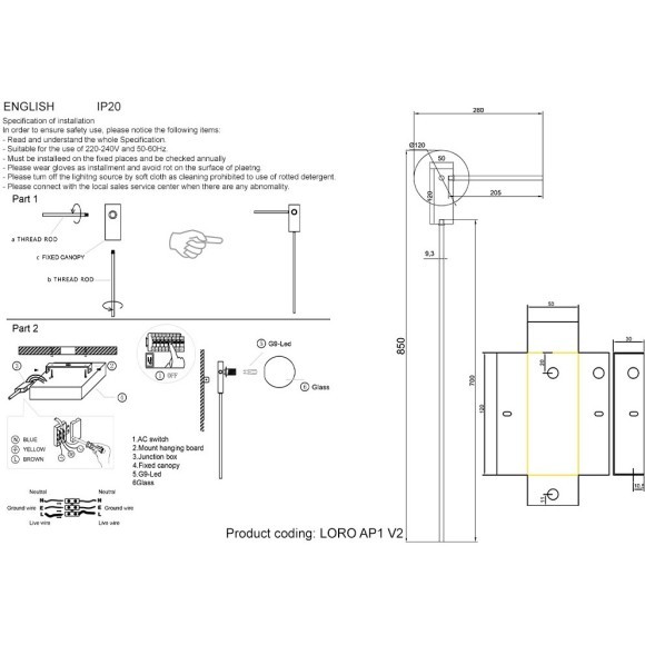 Бра Crystal Lux LORO AP1 V2 BLACK Бра Crystal Lux LORO AP1 V2 BLACK