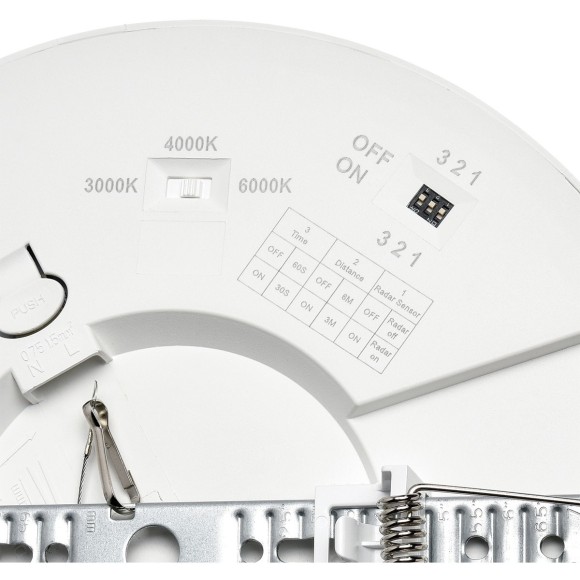 Светильник LED 18Вт 3000-6500К IP20 CCT/датчик движения Sonex NEBULA 7754/18L
