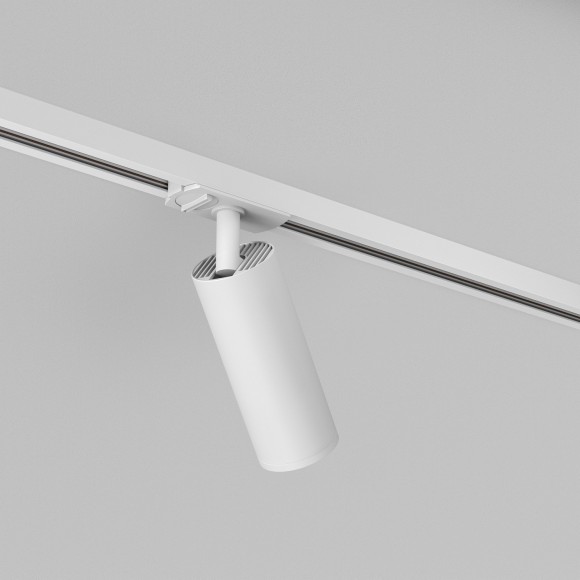 Однофазный двужильный трековый светильник Denkirs DK6202-WH SOLID Tube под сменную лампу GU10