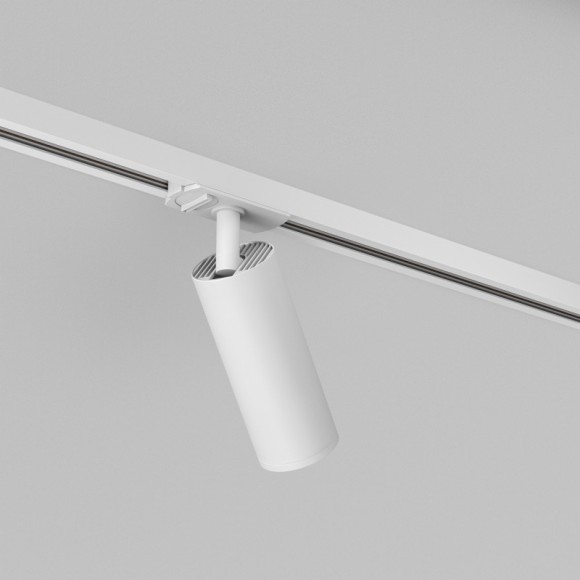 Однофазный двужильный трековый светильник Denkirs DK6202-WH SOLID Tube под сменную лампу GU10 Однофазный двужильный трековый светильник Denkirs DK6202-WH SOLID Tube под сменную лампу GU10