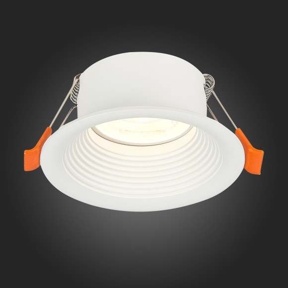 ST202.508.01 Св-к встр. Белый GU10 1*50W  D89xH40 220V Без ламп Встраиваемые светильники