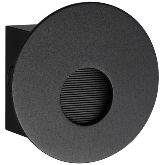 7165/3WL Светодиодная черная подсветка для лестниц и пола встр. в стены 3W 2700K 73Лм ODEON LIGHT ESCALA