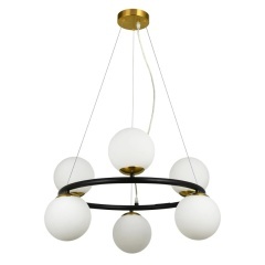 Подвесная люстра Arte Lamp ALCOR A2224SP-6BK Подвесная люстра Arte Lamp ALCOR A2224SP-6BK