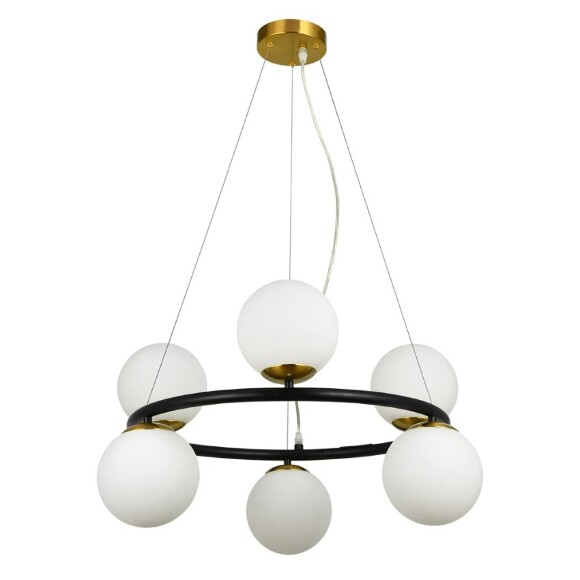 Подвесная люстра Arte Lamp ALCOR A2224SP-6BK Подвесная люстра Arte Lamp ALCOR A2224SP-6BK