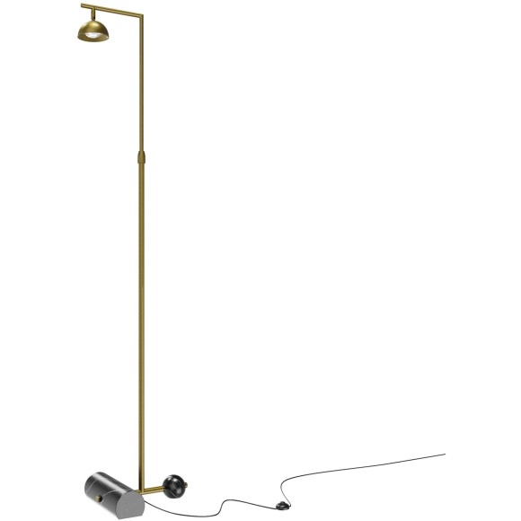 Латунный светодиодный торшер с рег. высотой 1.2-2.1м и поворотным плафоном 10Вт 3000К Maytoni Pikant MOD372FL-L10BS3K Латунный светодиодный торшер с рег. высотой 1.2-2.1м и поворотным плафоном 10Вт 3000К Maytoni Pikant MOD372FL-L10BS3K