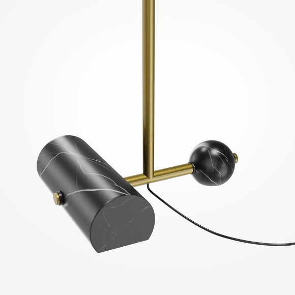 Латунный светодиодный торшер с рег. высотой 1.2-2.1м и поворотным плафоном 10Вт 3000К Maytoni Pikant MOD372FL-L10BS3K Латунный светодиодный торшер с рег. высотой 1.2-2.1м и поворотным плафоном 10Вт 3000К Maytoni Pikant MOD372FL-L10BS3K