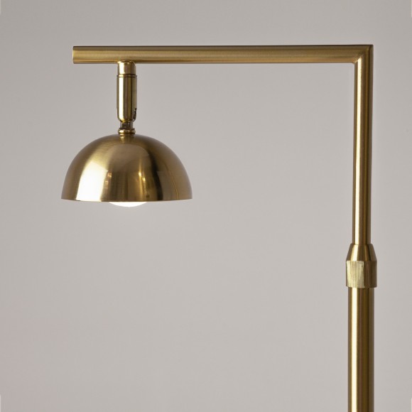 Латунный светодиодный торшер с рег. высотой 1.2-2.1м и поворотным плафоном 10Вт 3000К Maytoni Pikant MOD372FL-L10BS3K Латунный светодиодный торшер с рег. высотой 1.2-2.1м и поворотным плафоном 10Вт 3000К Maytoni Pikant MOD372FL-L10BS3K