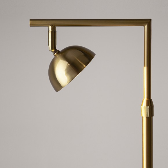 Латунный светодиодный торшер с рег. высотой 1.2-2.1м и поворотным плафоном 10Вт 3000К Maytoni Pikant MOD372FL-L10BS3K Латунный светодиодный торшер с рег. высотой 1.2-2.1м и поворотным плафоном 10Вт 3000К Maytoni Pikant MOD372FL-L10BS3K