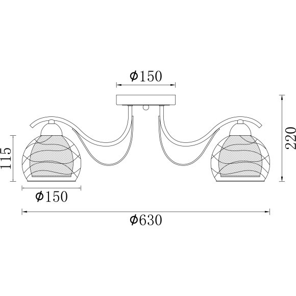 Люстра потолочная Freya FR5052-CL-06-W Nikki под лампы 6xE27 60W