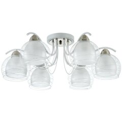 Люстра потолочная Freya FR5052-CL-06-W Nikki под лампы 6xE27 60W Люстра потолочная Freya FR5052-CL-06-W Nikki под лампы 6xE27 60W