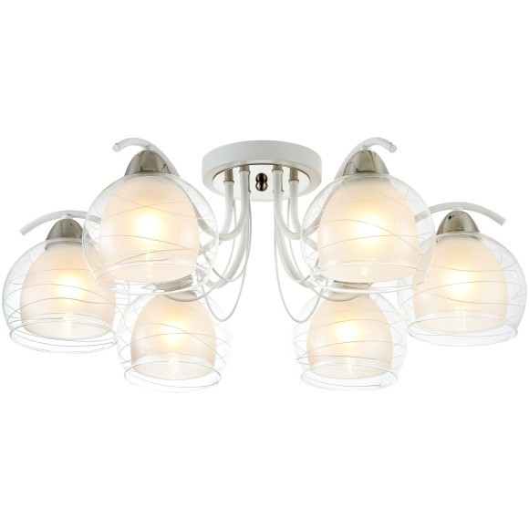 Люстра потолочная Freya FR5052-CL-06-W Nikki под лампы 6xE27 60W