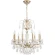 MONTANA SP9 2510/309 Crystal Lux Люстра золотая с прозрачными стеклянными элементами и хрустальными подвесками, 9 x E14 до 60 Вт, Ø650 мм, H700 мм, IP20, 220 В