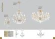 MONTANA SP9 2510/309 Crystal Lux Люстра золотая с прозрачными стеклянными элементами и хрустальными подвесками, 9 x E14 до 60 Вт, Ø650 мм, H700 мм, IP20, 220 В