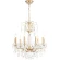 MONTANA SP9 2510/309 Crystal Lux Люстра золотая с прозрачными стеклянными элементами и хрустальными подвесками, 9 x E14 до 60 Вт, Ø650 мм, H700 мм, IP20, 220 В