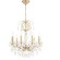 MONTANA SP9 2510/309 Crystal Lux Люстра золотая с прозрачными стеклянными элементами и хрустальными подвесками, 9 x E14 до 60 Вт, Ø650 мм, H700 мм, IP20, 220 В