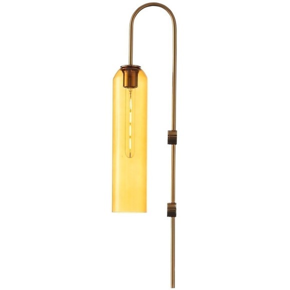 SL1145.391.01 Светильник настенный ST-Luce Латунь/Янтарный E27 1*60W CALLANA