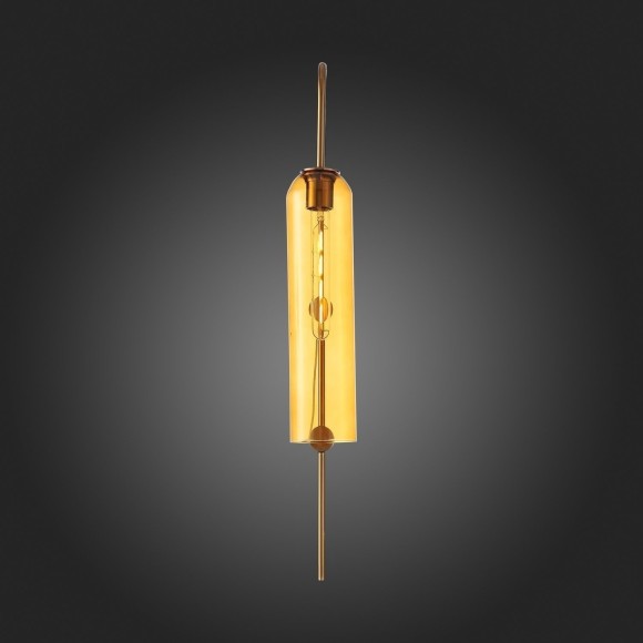 SL1145.391.01 Светильник настенный ST-Luce Латунь/Янтарный E27 1*60W CALLANA