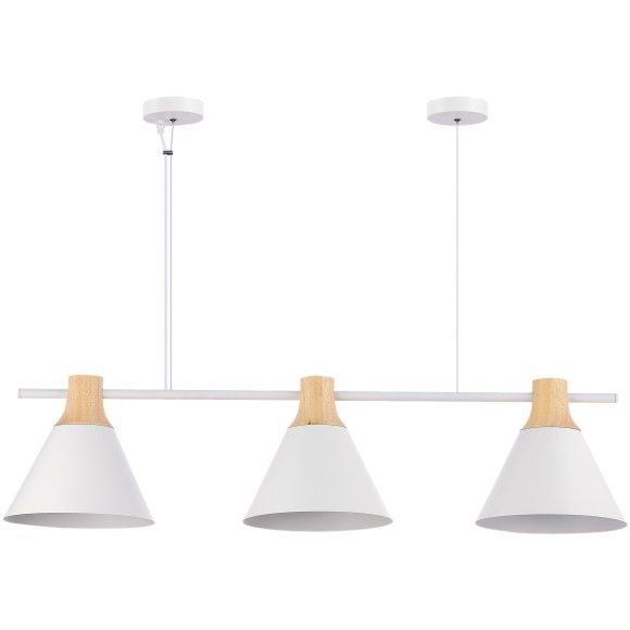 SLE125103-03 Светильник подвесной Белый/Белый, Светлое дерево E14 3*40W MODICA SLE125103-03 Светильник подвесной Белый/Белый, Светлое дерево E14 3*40W MODICA