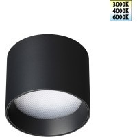 359593 Светильник накладной Novotech OVER с переключ. цв. температуры IP20 LED Ra90 Lm200 6W 220-240V 3000К\4000К\6000К ORBIS