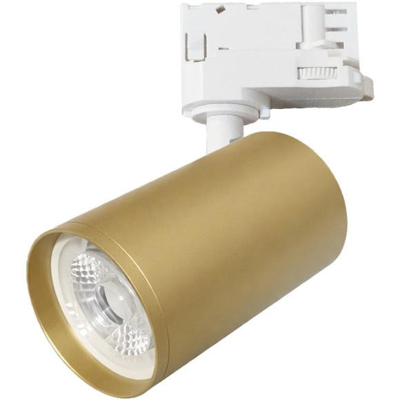 ST692.202.01 Золотистый трехфазный трековый светильник под лампу GU10 макс 50W IP20 D52xH160мм 220V ST Luce TRACE