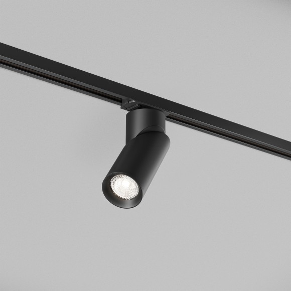 Однофазный двужильный трековый светильник Denkirs DK6080-BK Slant под сменную лампу GU10